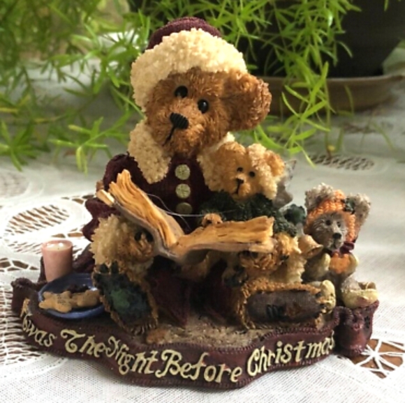Boyds Bears Musical Christmas Figurine - Picture 1 of 6